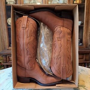 Dan Post Marlboro Collab tobacco vintage cowgirl cowboy boots, 6 M